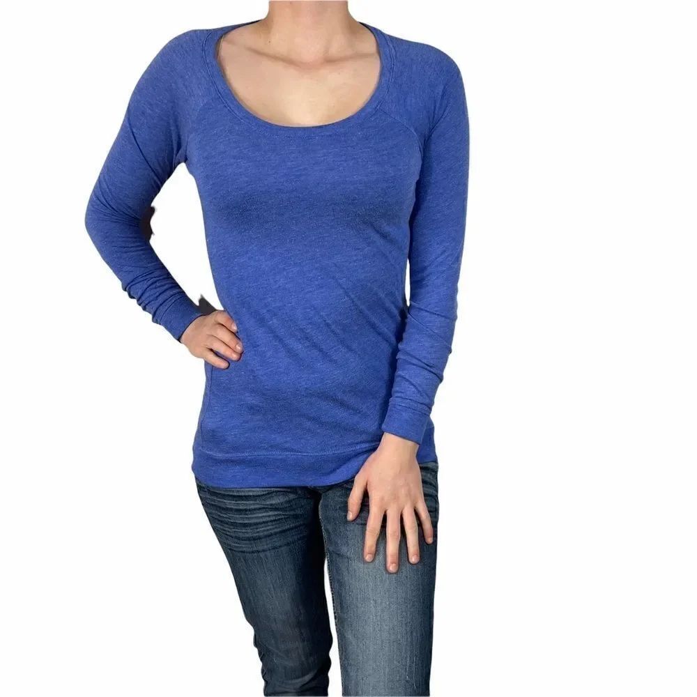 So Blue Long Sleeve Top